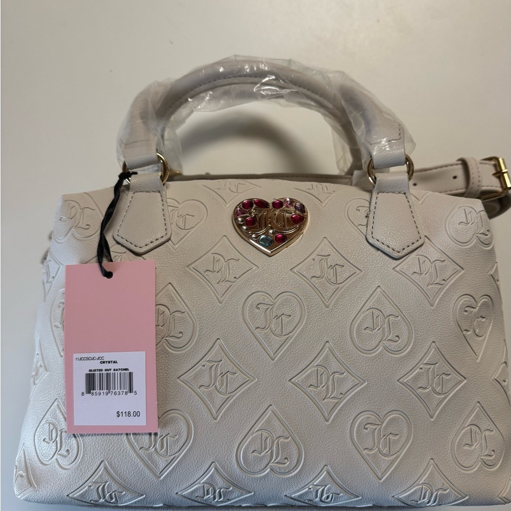Juicy Couture Cream Handbag with Gold Accents